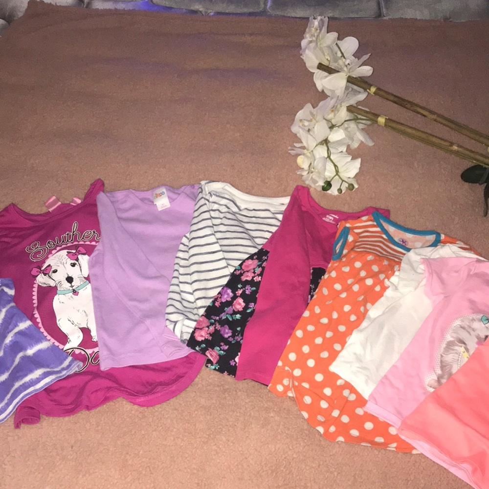 Bundle of Nine Girl Shirts EUC